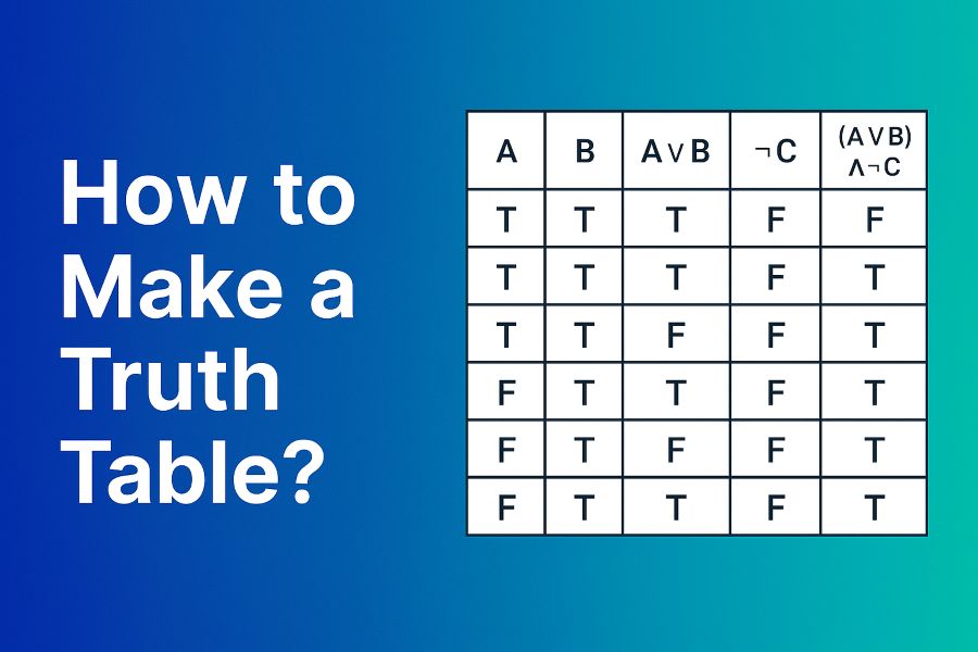 How to Make a Truth Table: A Step-by-Step Guide
